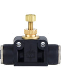 T Shape Pneumatic Fitting Regulator Valve With Quick Connect for 4mm 6mm 8mm Tubes No Tool Needed Plug In Air Flow Controller