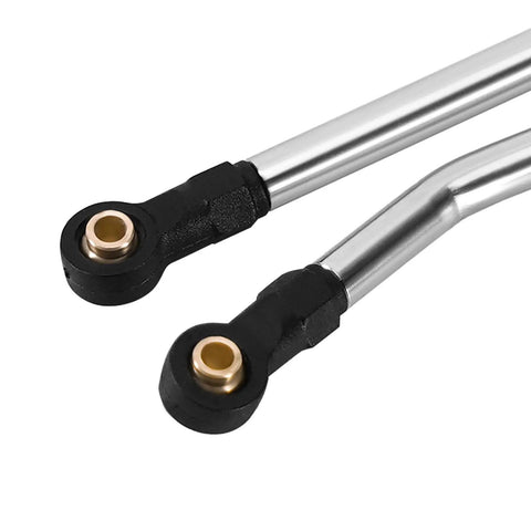 High Clearance Stainless Steel Chassis Links Set For 1 18 RC Crawler Upgrade Fits Redcat Ascent 18 And Scout II Bent Links Close-up