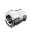 Bulletproof Aluminum Reducing Coupling Straight Pipe Fitting One Point Five By Zero Point Seven Five Inch Npt Threads lightweight adapter