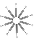 10 Pcs Soft Close Cabinet Dampers Kit For Quiet Smooth No Slam Closing Hydraulic Silent Buffer for kitchen and furniture
