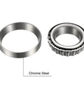 LM603049 And LM603011 Tapered Roller Bearing Cone And Cup Set, Chrome Steel, Single Row, Easy Install, Maintenance Friendly