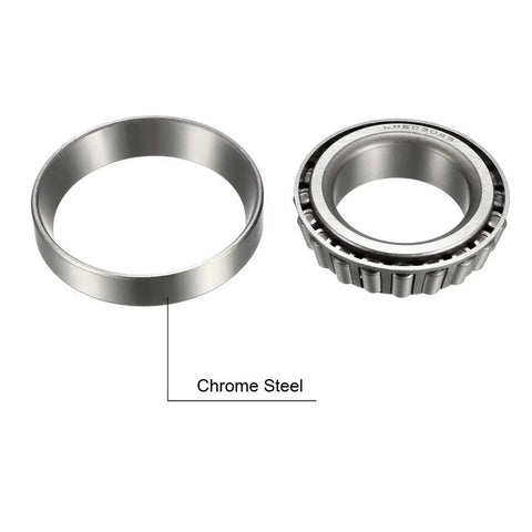 LM603049 And LM603011 Tapered Roller Bearing Cone And Cup Set, Chrome Steel, Single Row, Easy Install, Maintenance Friendly