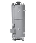 Top Shelf 80 Gallon Natural Gas Commercial Water Heater With A Bulletproof Dura Glas Liner, gray tank unit designed for busy venues.
