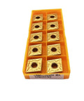 Box of 10 Pro Grade Carbide Turning Inserts CNMG431 CNMG432 Gold PVD Coated for CNC Lathe, steel and stainless steel use