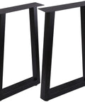 Industrial Metal Table Legs 28 Inch High By 18 Inch Wide With 5cm Thick Square Tubing Rustic Style Dining And Desk Feet Heavy Duty