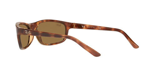 Mens Rectangular Sunglasses RB4114 Lightweight Sport Wraparound Frames In Havana Brown 62 mm Lens Width Case Included