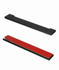 Self-Adhesive Edge Fingerpull Door Handle Set 2 Pack Black Screwless Peel And Stick Installation On Glass Wood Metal Plastic