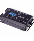 Two Channel Active Line Output Converter With Auto Turn On And Low Pass Crossover for clean car audio, angled view