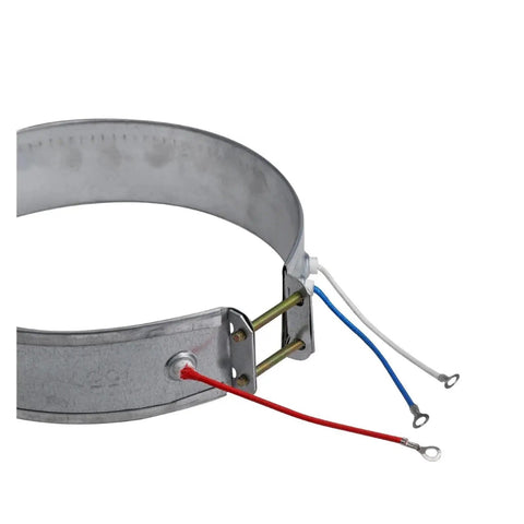 Heavy Duty 170mm Thin Band Heating Element For 220V 700W Electric Cooker With Even Heat Distribution And Tool Free Installation Fit, showing metal band and wires.