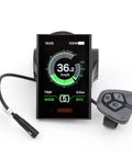 3.5 Inch E Bike Display DPC18 For BBS01 BBS02 BBSHD Mid Motor Pedal Assist 0 To 5 Levels USB Indicator Backlit LCD 5Pin Cable