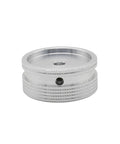 Heavy Duty Volume Control Knobs 3 Pack Butter Smooth Twist Solid Aluminum Potentiometer with precision cut bore and aluminum finish.