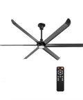 Massive 100 Inch Industrial Ceiling Fan Packing Hella Smooth Badass Cooling Airflow With Whisper Quiet Pmsm Motor and wireless remote.