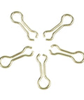 Heavy Duty Stainless Steel Fishing Sinker Eyes And Eyelets, 100 Count Screw Lead Loops With Swivel Clips for carp rigs, brass eyelets above.