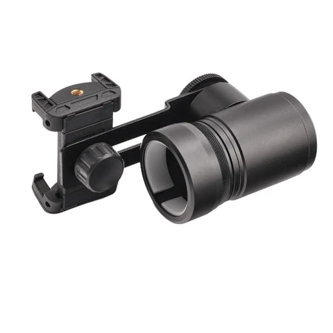 Rifle Scope Mount Smartphone Camera Adapter For Hunting And Birding, Dual Viewing Angles, All Aluminum, Universal Fit