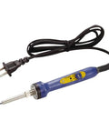 Dial Type Temperature Limiting Soldering Iron Fx600 200-500C Adjustable Heat, ergonomic blue handheld design with plug