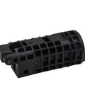 BT50 Tool Holder Sleeve Pot With A Solid 75 Degree Bend For Cnc Milling Rigs, black plastic housing, precision tool stabilizer.