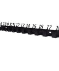 Wall Mounted Wrench Holder And Combination Wrench Organizer Rack With Number Display For 6-32 Wrenches showing slots 6 to 18