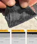 Kickoff That Leaky Roof With Heavy Duty Self Adhesive Waterproof Tape Thick Aluminum Foil Underlayer For Garages showing adhesive layers over time.