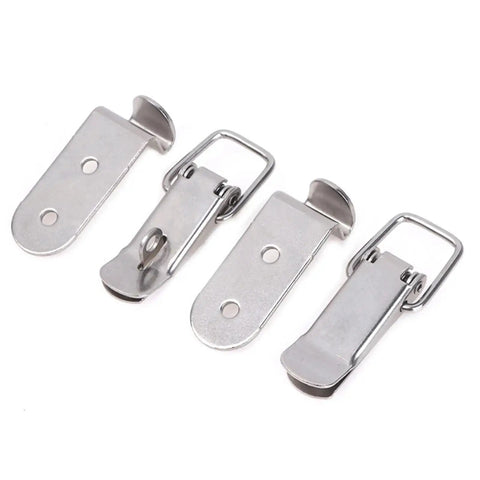 Versatile 10 Piece Toggle Clamp Set With Spring Loaded Duckbill Latch Catch Buckle Hook Lock for Quick 90 Degree Engagement