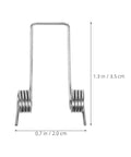 Heavy Duty Double Leg Torsion Springs For Trash Can Lid Repair Kit with 4 Coils Stainless Steel Garbage Bin Accessories Strong 130 Degree Angle Heavy Gauge Wire To Fix Stuck Lids Fast And Easy, 1.3 in x 0.7 in
