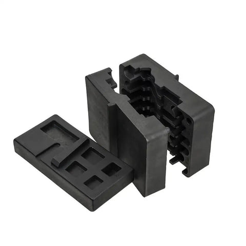 Rock Solid Heavy Duty Vise Support Blocks Reinforced Nylon Polymer for Smooth Auto Repairs and Precision Assembly Jobs, pack of two.