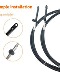 11Ft Gen I Throttle And Shift Cable Replacement For Mercury Mariner Outboards SeaStar 600A Style 2 Piece Set close-up view