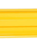Two Ribbed Steel Drop In Guard Rail 30 Inch Yellow Powder Coat Heavy Hitter Warehouse Impact Buffer pre drilled for easy mounting