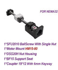Heavy Duty 20mm C7 Ballscrew Kit For CNC With Single Nut SFU2005 10 length choice with motor mount and coupler.