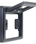 Sleek Square Hollow Drawer Pull Handles Set In Black Recessed Flat Knob With 32mm Center Hole Zinc Alloy Hidden Flip Door Hardware