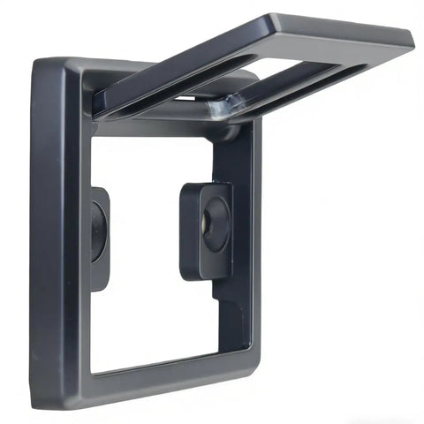 Sleek Square Hollow Drawer Pull Handles Set In Black Recessed Flat Knob With 32mm Center Hole Zinc Alloy Hidden Flip Door Hardware