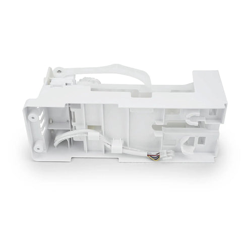 Ice Maker Assembly Replacement For Refrigerator OEM Fit With Wide Compatibility Replaces DA61-03213B And DA97-07603A, plug-in white plastic unit