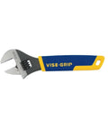 Adjustable Vise-Grip wrench with blue and yellow handle on white background