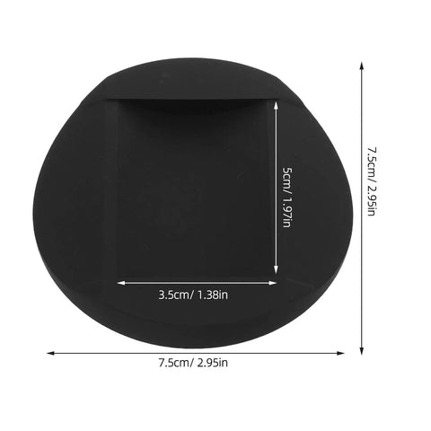 Heavy Duty Round Rubber Non Slip Furniture Pads Set For Chairs And Furniture Feet Skid Proof Floor Protectors, shown with dimensions.