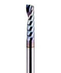 SpeTool O-flute CNC router bit with 1/4 in shank; single-flute end mill with multicolor coating.
