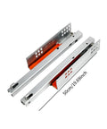 2 Piece Concealed Bottom Mount Drawer Slides Easy Install With Push To Open Rebound No Visible Hardware Maximizes Narrow Cabinet Storage Sleek Handleless Look For Minimalist Kitchens And Cabinets 50cm