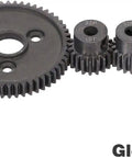 Traxxas Compatible RC Metal Spur Gear Set 54T 32P With 15T 17T 19T Pinions 5.0mm Bore And 3.175mm Coupler Replacement Gear Kit