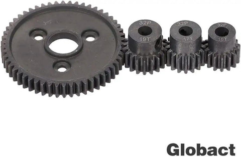 Traxxas Compatible RC Metal Spur Gear Set 54T 32P With 15T 17T 19T Pinions 5.0mm Bore And 3.175mm Coupler Replacement Gear Kit