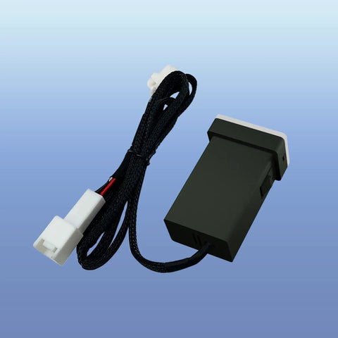 Heavy Duty Dual USB C Car Charger Built For Toyota Drivers To Keep Your Devices Juiced And Ready To Roll While Crushing Long Commutes With PD Super Fast Charging Power, compact design with wiring harness.