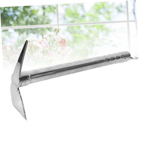 Double Hoe Garden Tool For Weeding And Planting Stainless Steel Lightweight And Portable by window