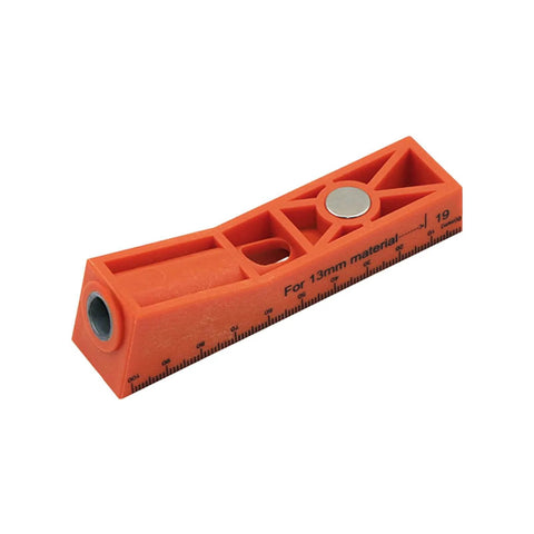 15 Degree Locator Angle Woodworking Tool With Hole Drill Guide And Screw Jig Positioner, orange Nylon PA6, metal components