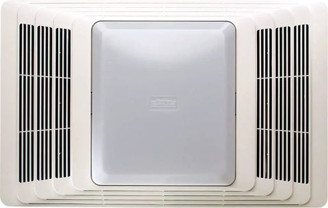 Ceiling Exhaust Vent With Light For Bathrooms And Home, 100-Watt Bright Lighting, 90 Sq Ft Coverage, 4-Inch Round Fan And Light Combo