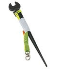 Open wrench wrapped with self-adhering tool attachment tape, showing glass fiber reinforcement and no mess grip