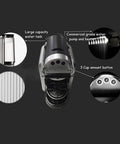 Top view of Capsule Coffee Machine For Office And Commercial Use, Fully Automatic Espresso Maker with cup settings and controls.