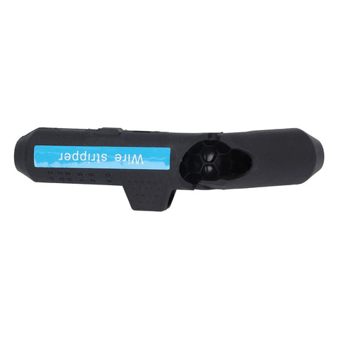 Handheld Electric Wire Stripper Tool Portable Electrical Cable Insulation Remover Slitting Blade ABS Grip top view with measurements.