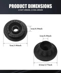 4 Piece Car Radiator Mount Bushing Rubber Replacement Set For Altima Murano Pathfinder Quest Rogue - Product dimensions highlighted
