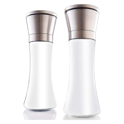 Tall Manual Salt And Pepper Grinder Set Two Pack Stainless Steel Spice Mill Pulverizer for Salt Pepper and Other Spices