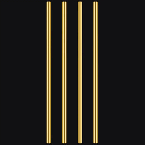 Four Pack Of Twelve Inch Brass Round Rods One Quarter Inch Diameter Lathe Bar Stock Durable Smooth Surface Great For DIY Projects And Metalworking Ideal For Crafting Prototyping Repairs And Jewelry Making High Quality Brass For Home Projects