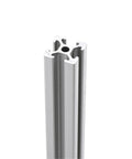 600mm Aluminum Extrusion Profile 2020 T Slot 2 Pack European Standard Anodized Linear Rail for DIY 3D Printer CNC Build and Workbench gearhead ready to mount and expand your rig, silver aluminum profile close-up