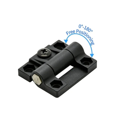 Super Heavy Duty Adjustable Damping Cabinet Hinges Offering Slick Swinging Action And 180 Degree Free Positioning For Doors And Drawers Hold Like A Rock Easy To Install Top Tier Furniture Hardware Without The Hassle, showing black hinge.