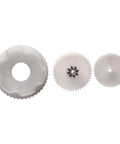 weelye Replacing Gears for RS390 Motor WW-3 WW-4 Gearbox, white plastic gears in varying sizes for children's electric vehicles